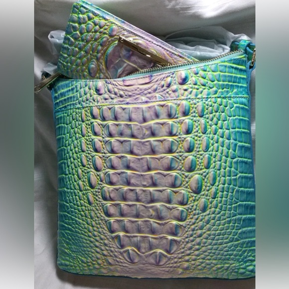 MAKE YOUR OFFER - NWT BRAHMIN COTTON CANDY Katie Crossbody and Ady Wallet Set - Picture 2 of 5